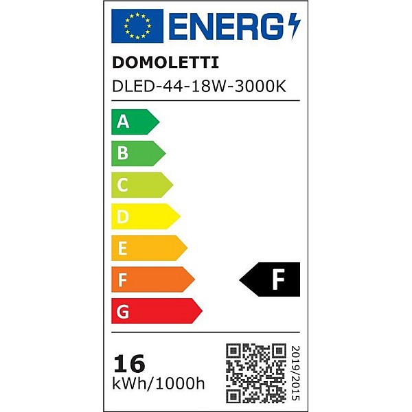 Paviršinė LED panelė Domoletti Ledo DLED-44. 18W. 3K. LED