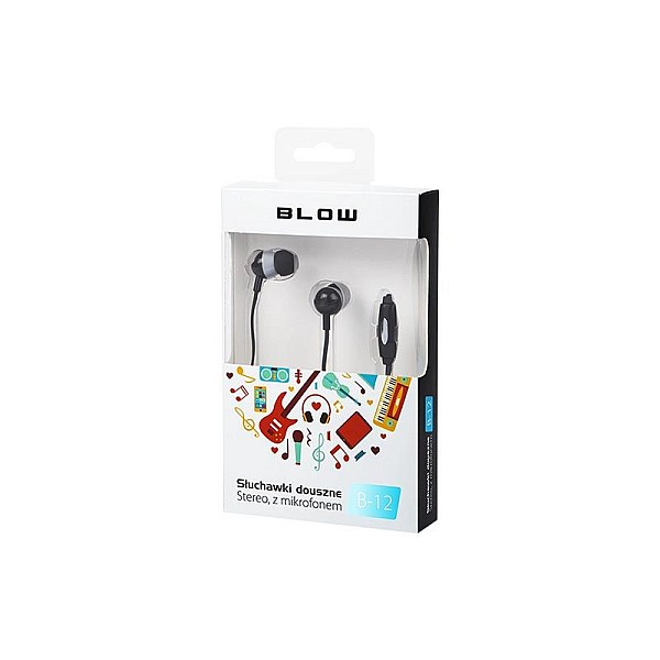 Ausinės Blow Earphones B-12 Black