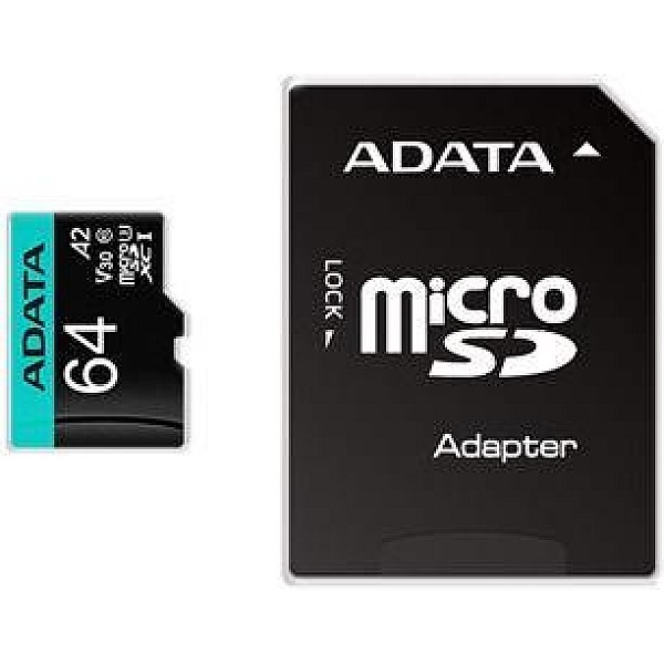 CARD MSDHC 64GB V30 PRO ADATA