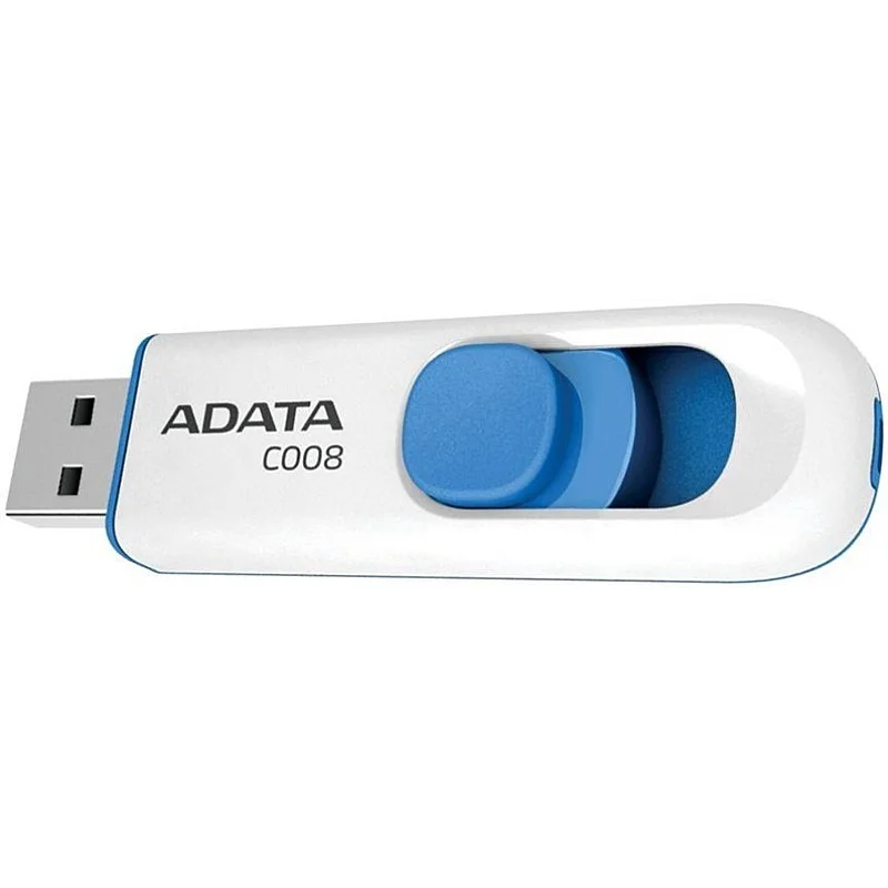 Atslēga USB ADATA C008 16GB USB2 white/blue Atslēga USB ADATA C008 16GB USB2 white/blue