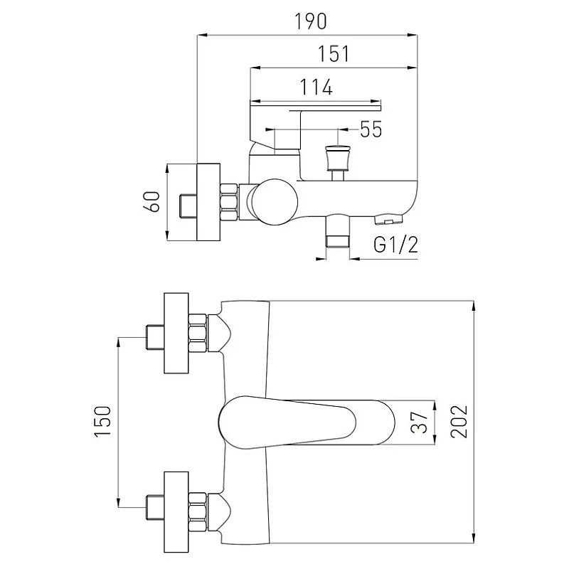 BATH MIXER CORDOBA BCD1