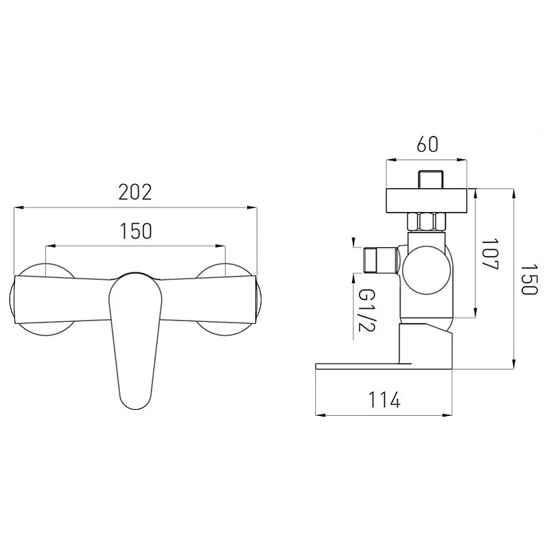 SHOWER MIXER CORDOBA BCD7