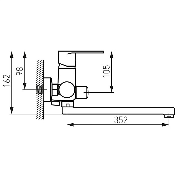 BATH MIXER CORDOBA BCD55A