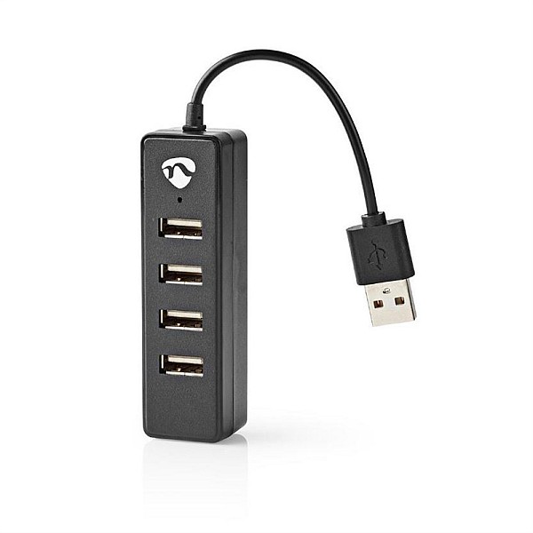 USB HUB 4-PORT USB 2.0 BLACK