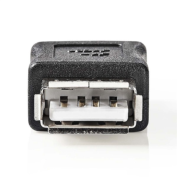 Adapteris NEDIS USB Type A F. USB Type A F. juodas