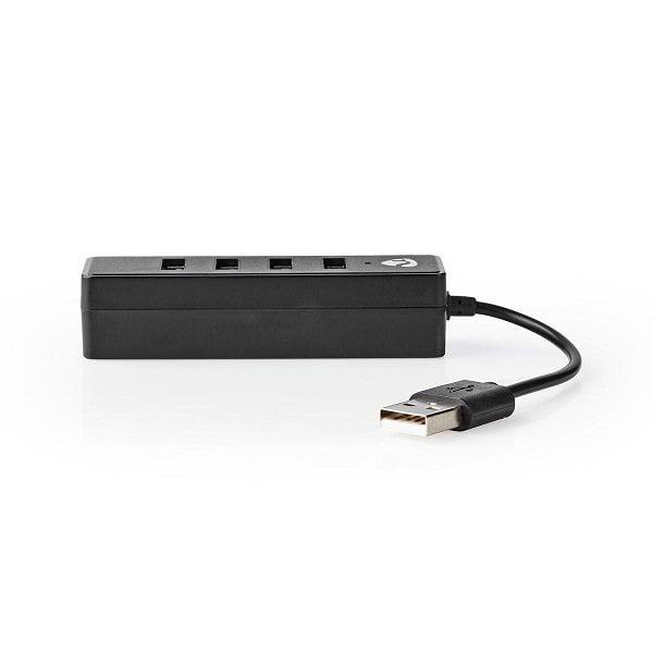 USB hub 4-port USB 2.0. black