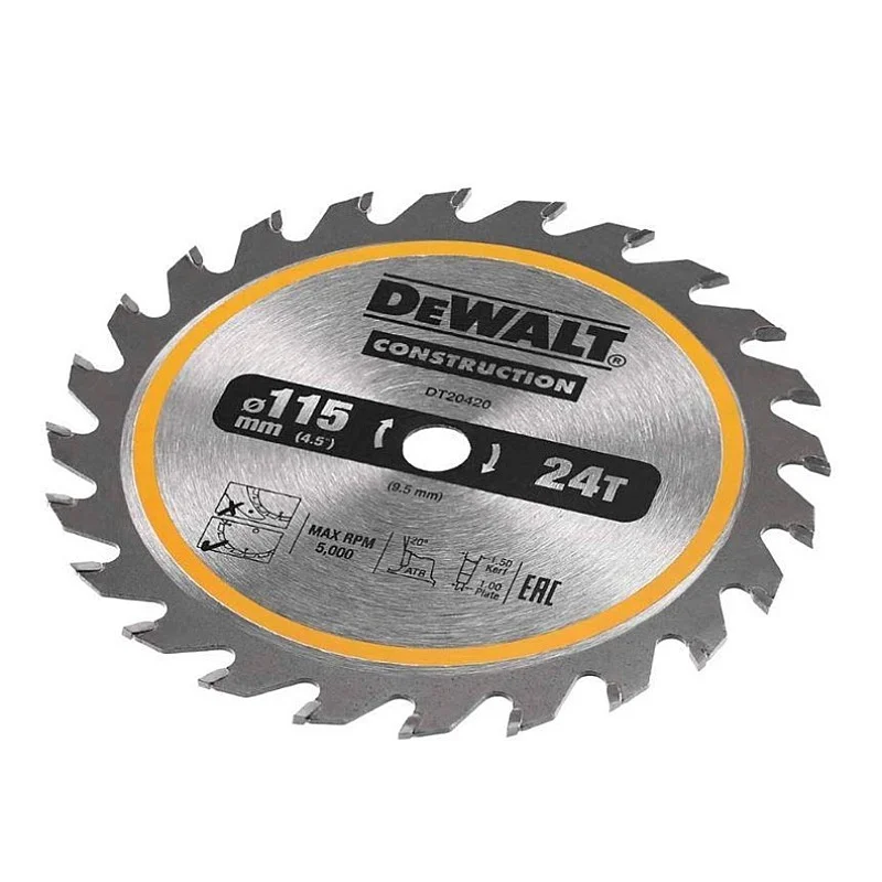 ZĀĢRIPA  DEWALT 115MM 24T