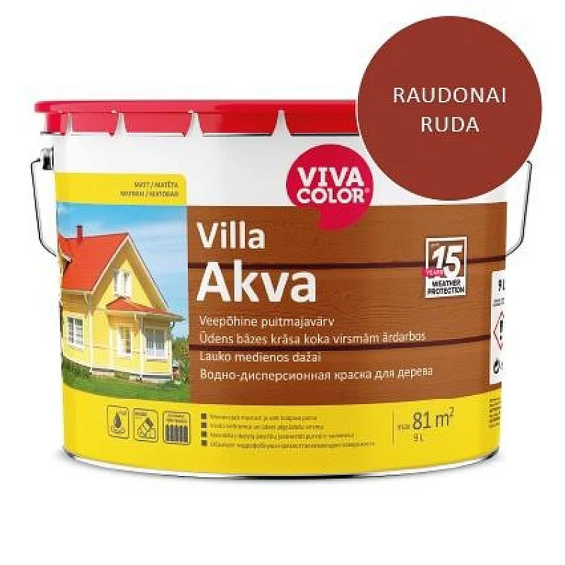 PAINT FACADE VILLA AKVA REDBROW 2669X 9L PAINT FACADE VILLA AKVA REDBROW 2669X 9L