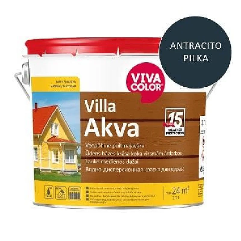PAINT FACADE VILLA AKVA GREY 7016 2.7L