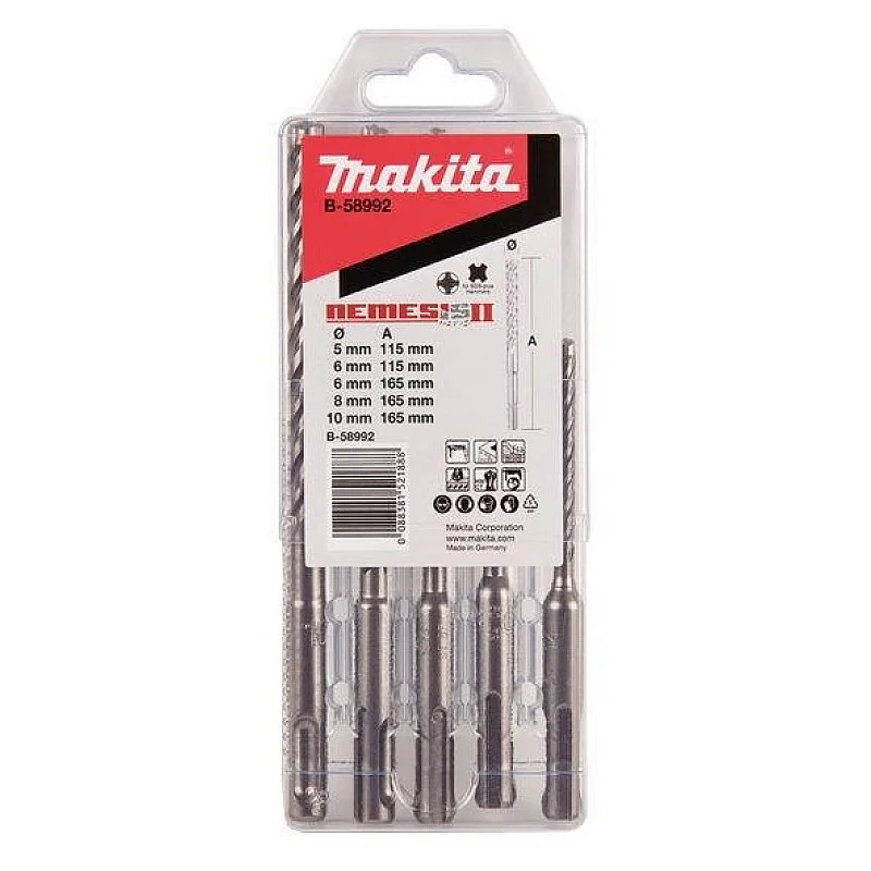 Grąžtų rinkinys Makita Nemesis 2. B-58992. 5vnt.