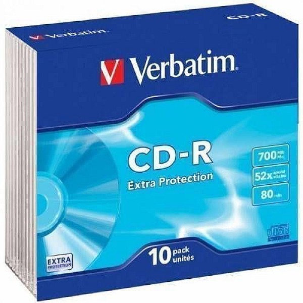 DISC CD-R 700MB 48X 10PACK VERBATIM