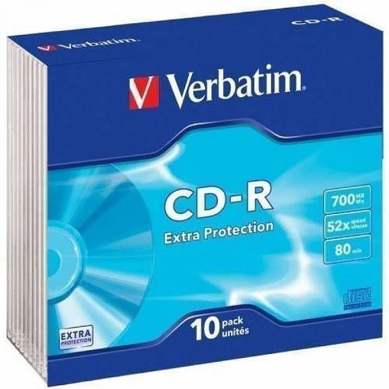 DISC CD-R 700MB 48X 10PACK VERBATIM