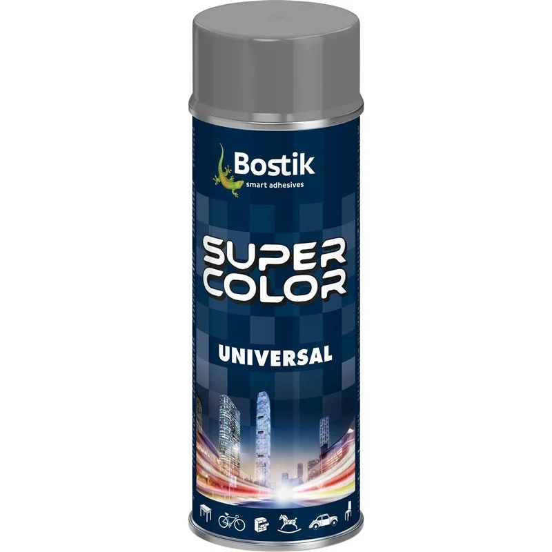 Aerozoliniai dažai SC Bostik. aliuminio pilki. R-9006. 400ml
