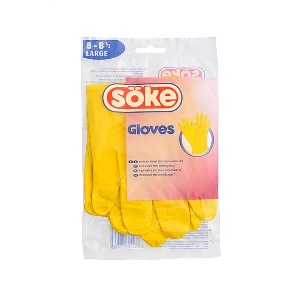 GLOVES SÖKE RUBBER L SIZE YELLOW