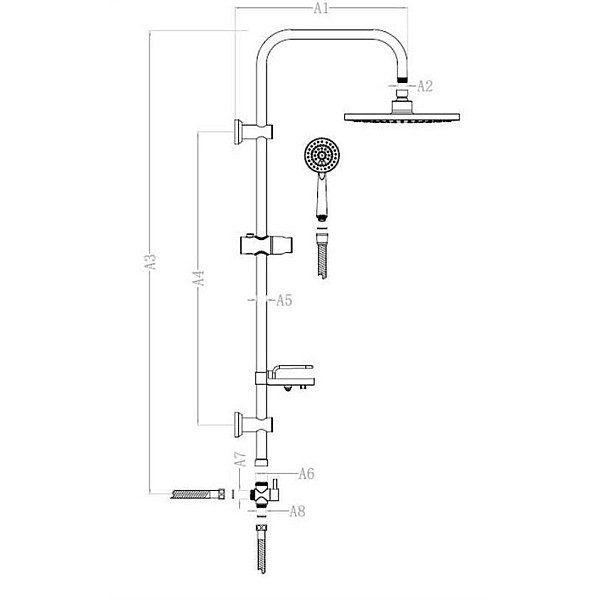 SHOWER COLUMN CORSO