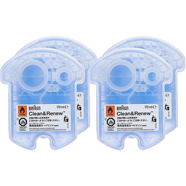 Braun CCR3+1 Clean & Renew Cleaning Cartrige 4-Pack