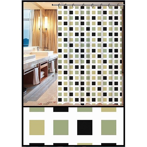 SHOWER CURTAIN ZHY074-1 180X180CM