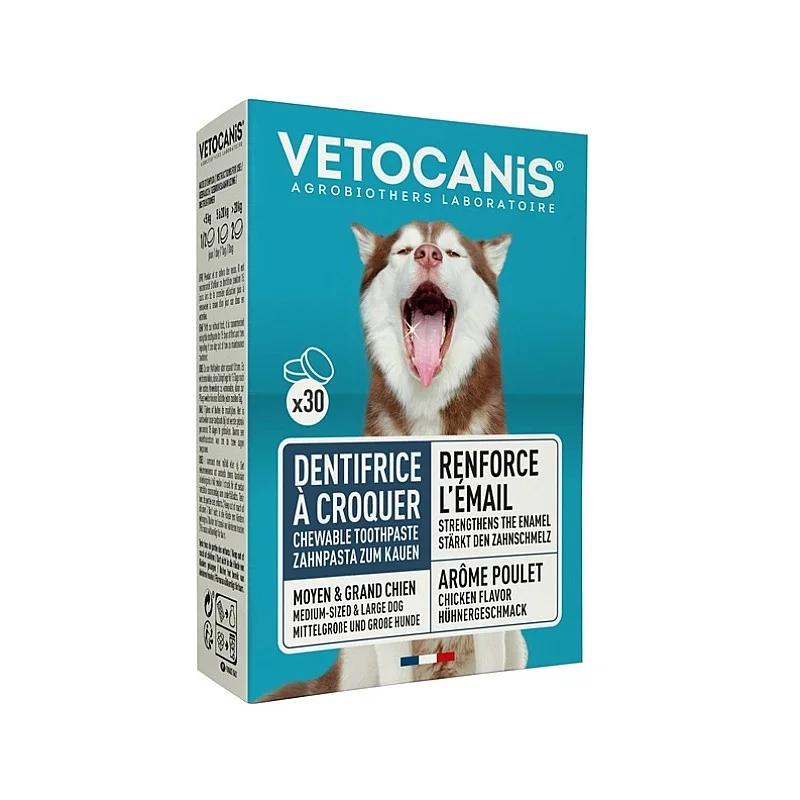 TABLETĖS ŠUNIMS DANTŲ PASTA 30 TBL.