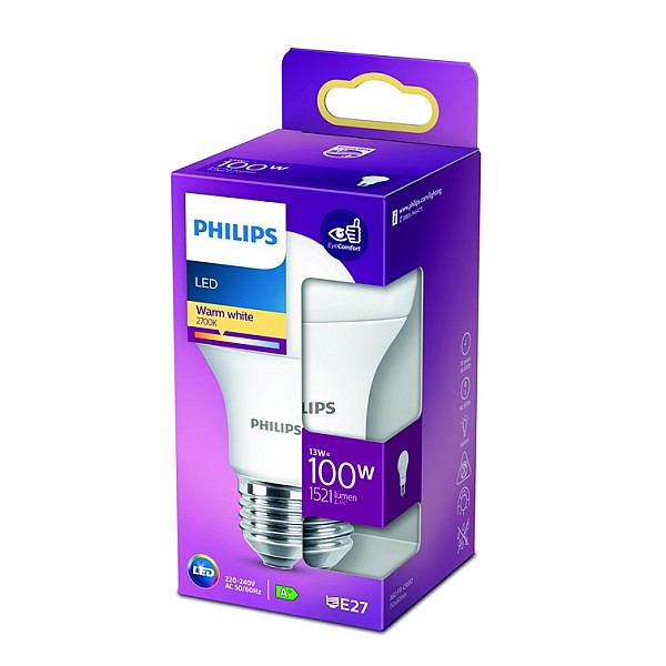 GAISM.D.SP.PHILIPS A60 13W E27 2700K MAT