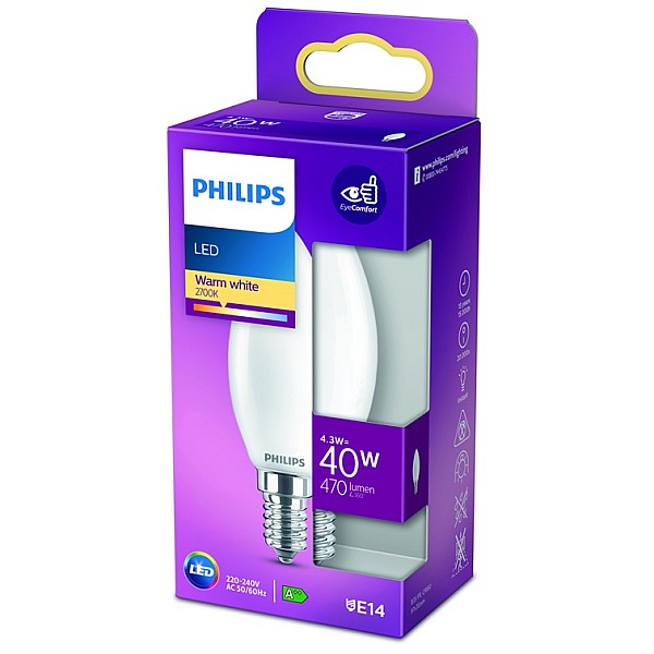 GAISM.D.SP.PHILIPS B35 4.3WE14 2700K MAT