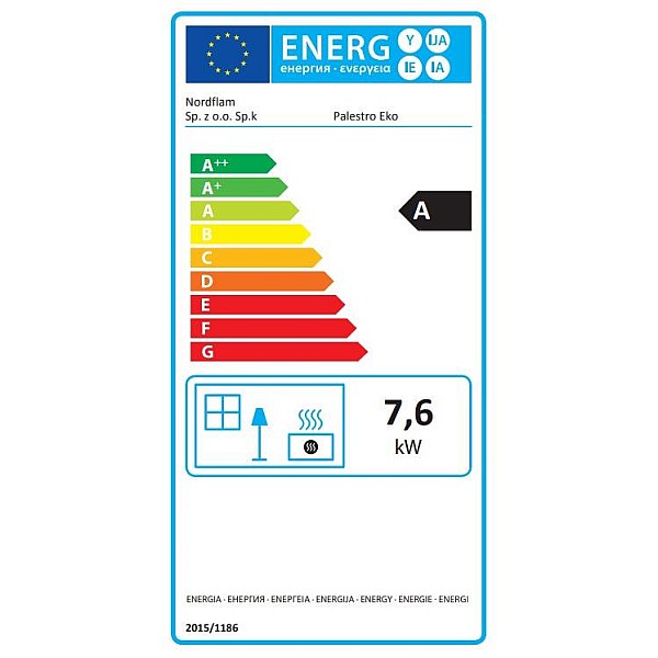 Ketinė krosnelė NORDFLAM  PALESTRO. 7.6 kW