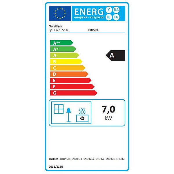 Ketinė krosnelė NORDFLAM PRIMO EKO. 7 KW