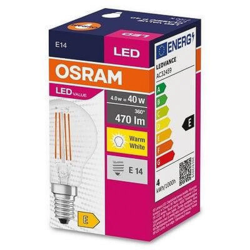 VALUECLP40 4W/827 230V FIL E14 OSRAM