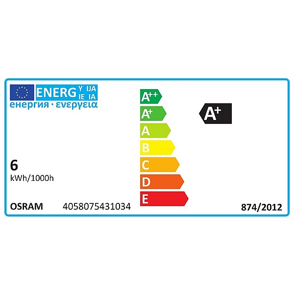 LED lemputė OSRAM. P45. E27. 5.5 W. 470 lm. 2700 K