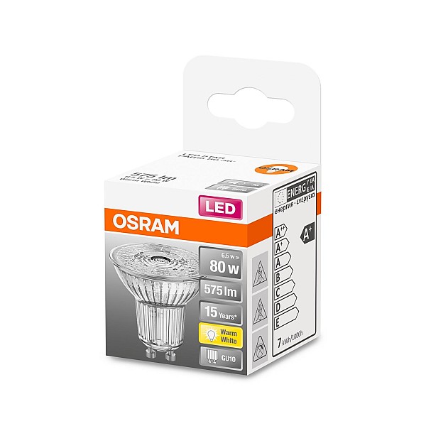 LSPAR168036 6.5W/827 230V GU10 OSRAM