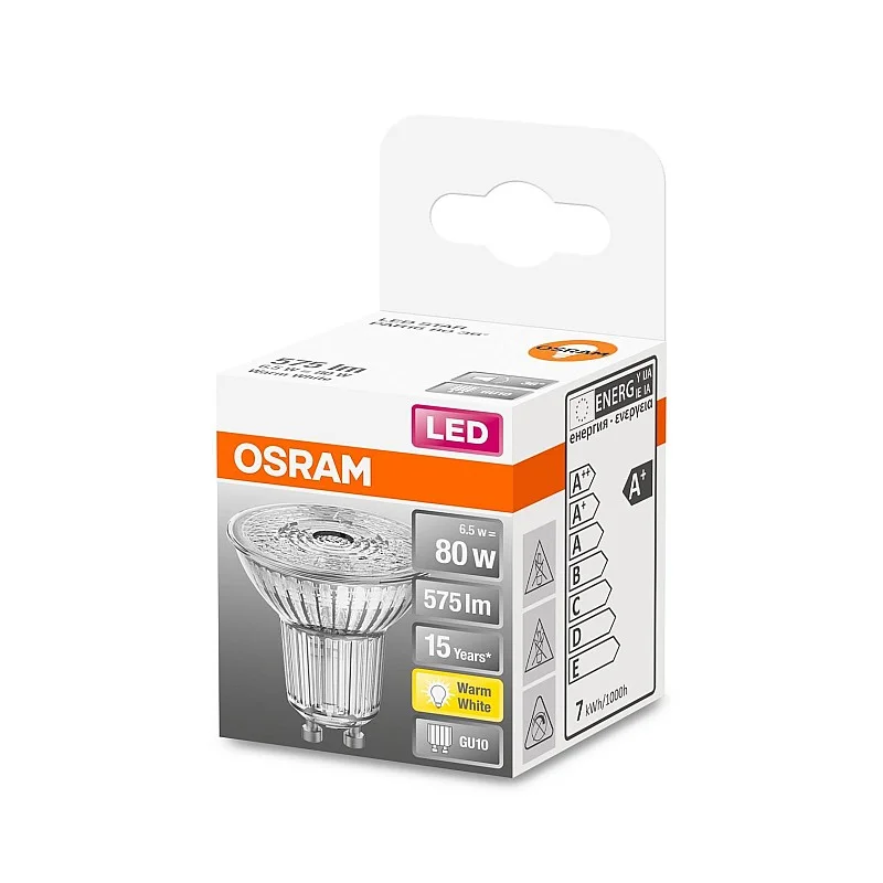 LSPAR168036 6.5W/827 230V GU10 OSRAM