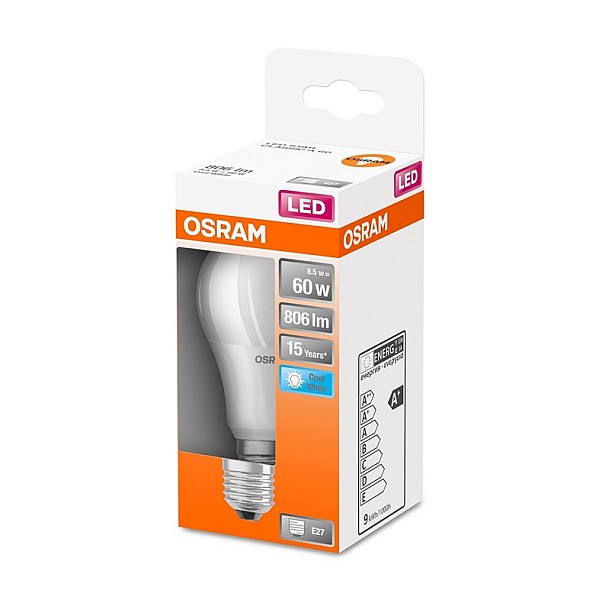 LAMPA LED A60 8.5W E27 4000K 806LM PL/MA