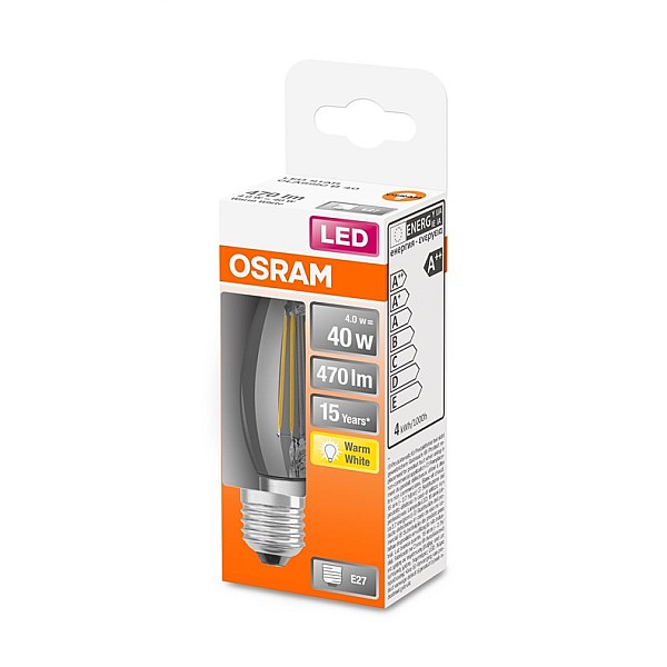 LEDSCLB40 4W/827 230V FIL E27 OSRAM