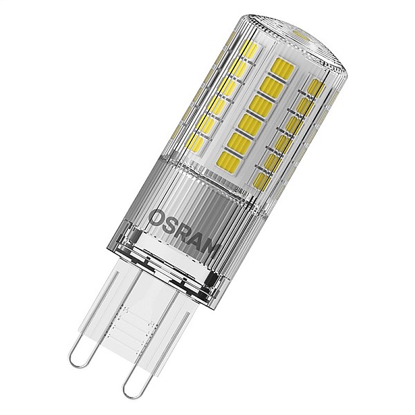 LED lempa Osram. T18. G9. 4.8W. 2700K. 600lm. skaidri