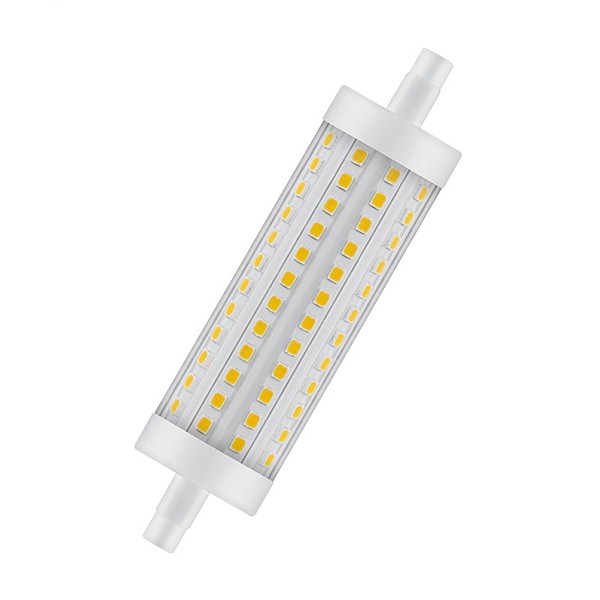 LED lempa Osram R7S. 118mm. 12.5W. 2700K. 1521lm. skaidri