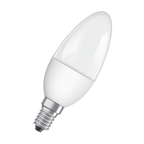 LED lempa Osram. B35. 5W. E14. 827. 470lm. dim. mat