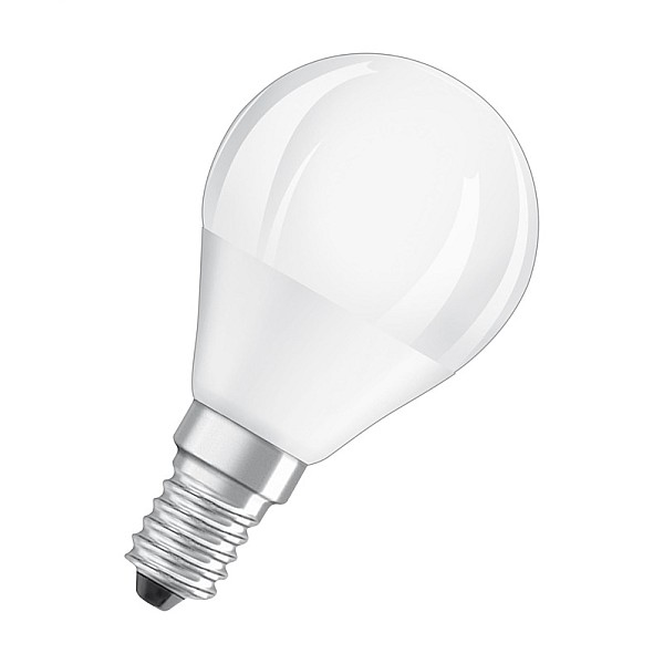 LED lempa Osram. P45. 4.5W. E14. 827. 470lm. dim. mat