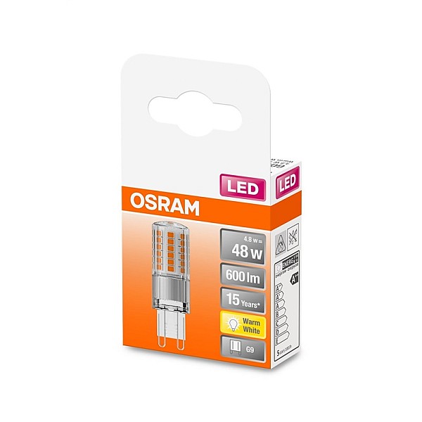 LEDPIN50 4.8W/827 230V G9 OSRAM