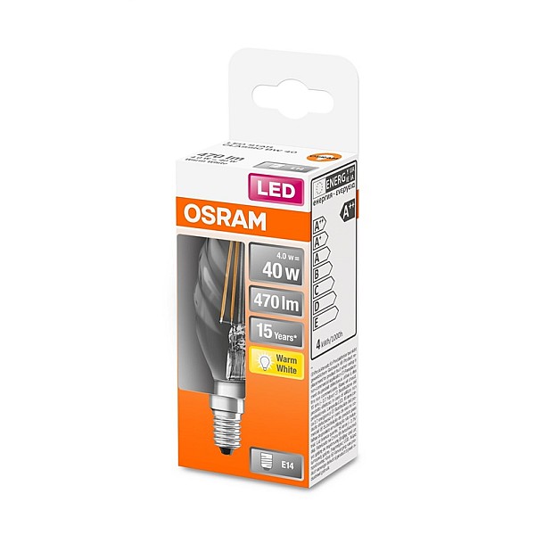 LEDSCLBW40 4W/827 230V FIL E14 OSRAM