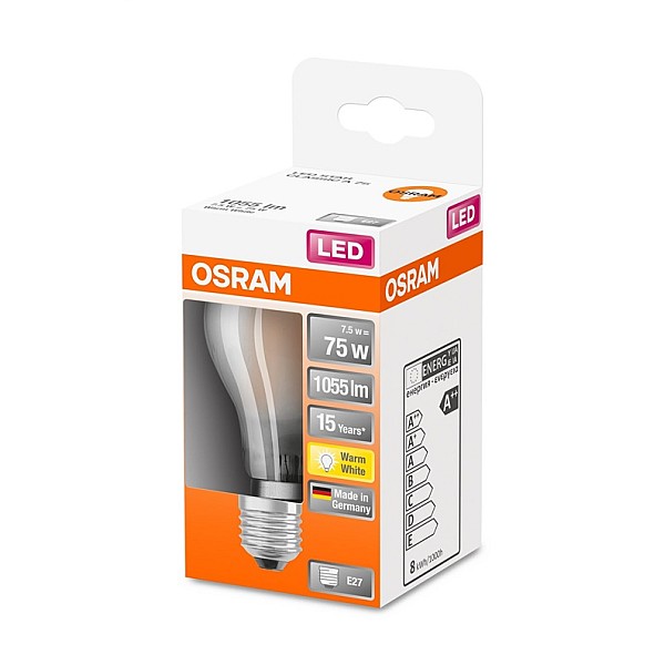 LEDSCLA75 7.5W/827 230V GLFR E27 OSRAM