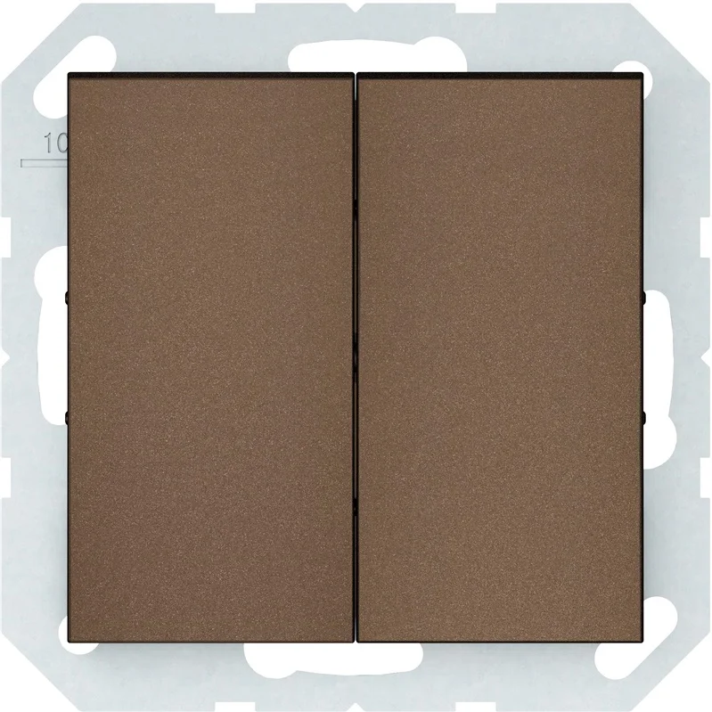 Jungiklis VILMA QR1000. 2 klav.. mocha spalvos Jungiklis VILMA QR1000. 2 klav.. mocha spalvos