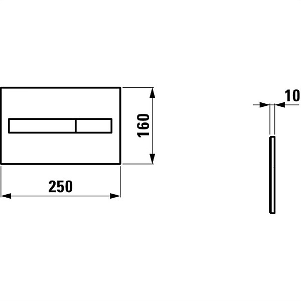 Nuleidimo mygtukas Laufen AW1 chromo spalvos H89566104