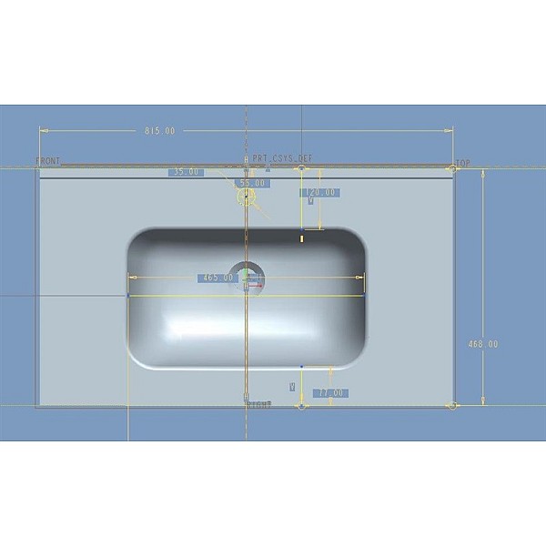 CERAMIC BASIN ACB7880 80CM