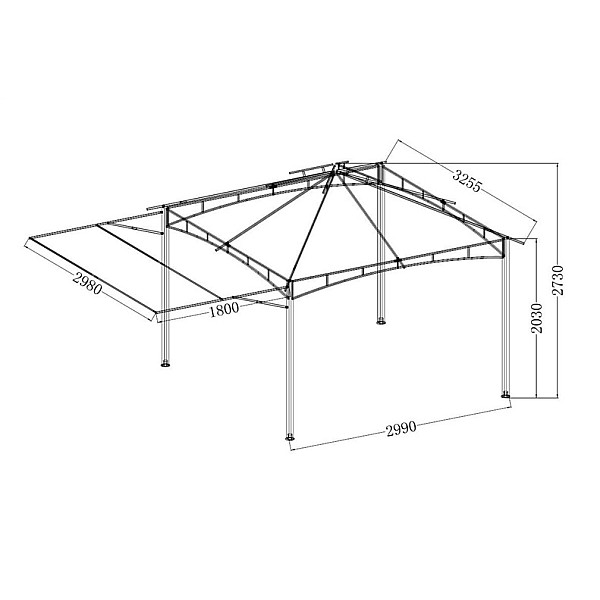 GAZEBO DU304 3.3X3 M