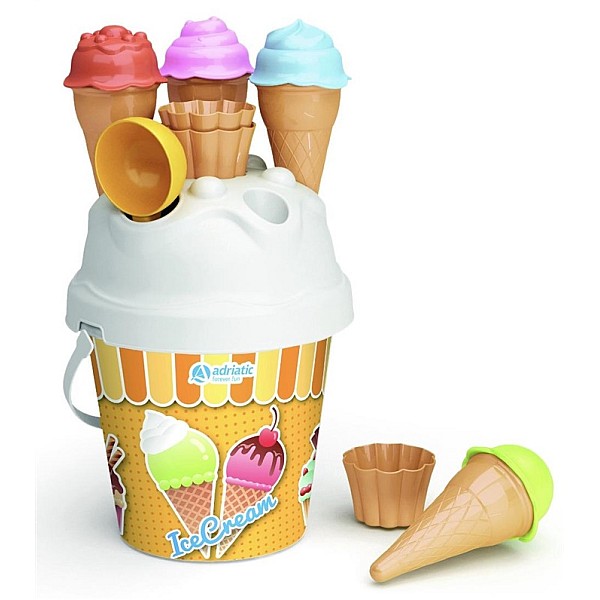 18 CM. DIAM. ICE CREAM BUCKET SET