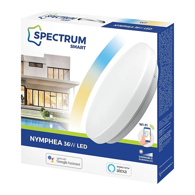 NYMPHEA 36W CCT+DIM WI-FI SPECTRUM SMART