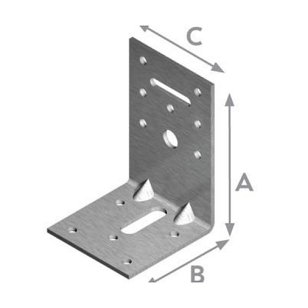 ANGLE BRACKET 90X60X60X2.5 REINFORCED