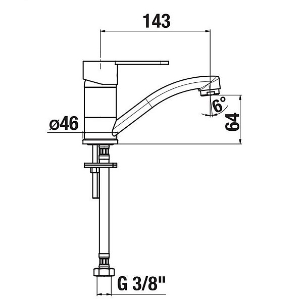 LYRA S SINK SWIVEL SPOUT H3511Z10042201