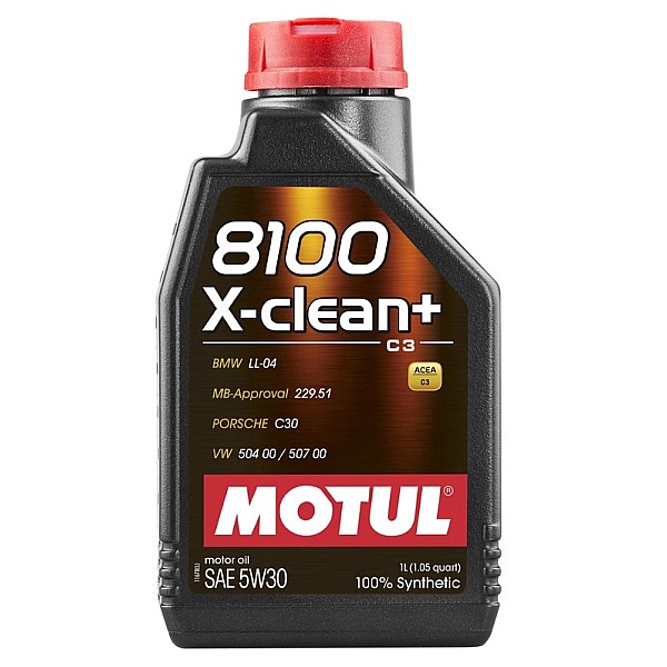 ENGINE OIL MOTUL 8100X-CLEAN+ 5W30 1L