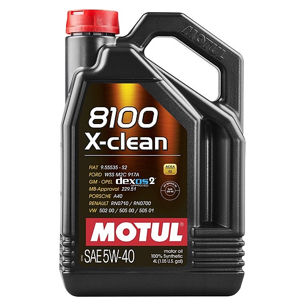 Automobilio variklio tepalas MOTUL X-CLEAN. 5W-40. 4 l