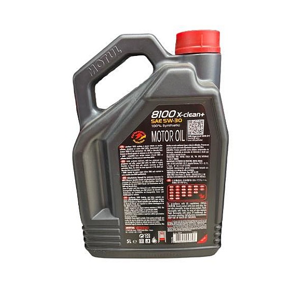 ENGINE OIL MOTUL 8100X-CLEAN+ 5W30 5L